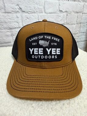 Yee Yee Outdoors Men's Brown Trucker Hat